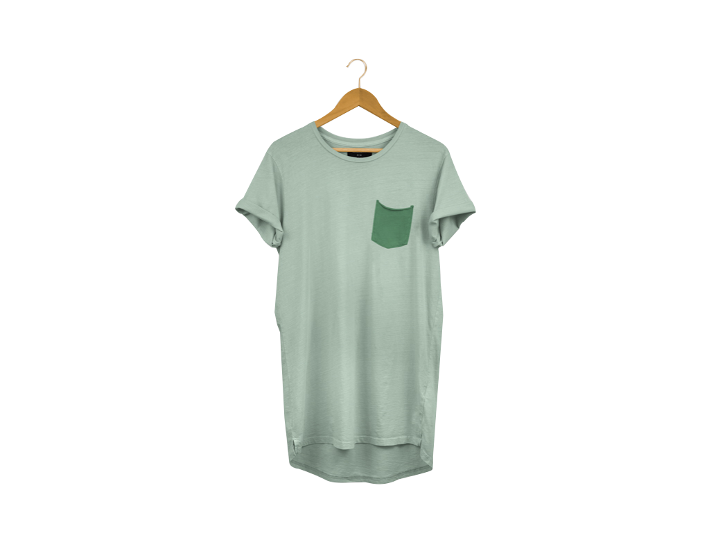 Longline T-shirt on a Hanger